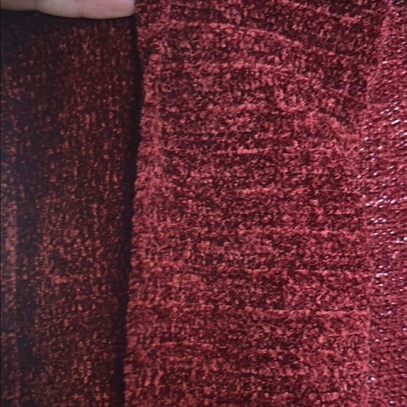 Seven7 Women's Burgundy Open Front Cardigan Sweater Size L - Picture 4 of 6